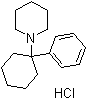 结构式 CAS# 956-90-1, 苯环利定盐酸盐