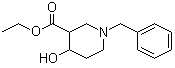 4-Hydroxy-1-(phenylmethyl)-3-piperidinecarboxylic acid ethyl ester molecular structure (CAS 956010-25-6)