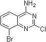 结构式 CAS# 956100-62-2, 8-溴-2-氯喹唑啉-4-胺