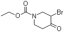 Ethyl 3-bromo-4-oxo-piperidine-1-carboxylate molecular structure (CAS 95629-02-0)