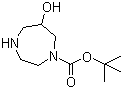 Hexahydro-6-hydroxy-1H-1,4-diazepine-1-carboxylic acid tert-butyl ester molecular structure (CAS 956317-40-1)