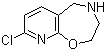 8-氯-2,3,4,5-四氢吡啶并[3,2-f][1,4]氧氮杂卓分子结构 (CAS 956461-79-3)