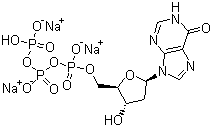2'-脱氧肌苷-5'-三磷酸三钠盐分子结构 (CAS 95648-77-4)
