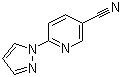 结构式 CAS# 956568-52-8, 6-(1H-吡唑-1-基)烟酰腈