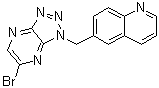 6-[(6-Bromo-1H-1,2,3-triazolo[4,5-b]pyrazin-1-yl)methyl]quinoline molecular structure (CAS 956907-14-5)