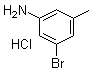 3-Bromo-5-methylaniline hydrochloride molecular structure (CAS 957034-79-6)
