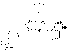 GDC-0941 molecular structure (CAS 957054-30-7)