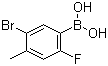 结构式 CAS# 957061-14-2, 5-溴-2-氟-4-甲基苯硼酸
