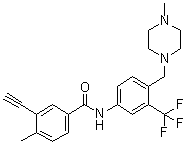 3-Ethynyl-4-methyl-N-[4-[(4-methyl-1-piperazinyl)methyl]-3-(trifluoromethyl)phenyl]benzamide molecular structure (CAS 957147-18-1)