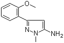 structure of CAS# 957313-52-9, 3-(2-Methoxyphenyl)-1-methyl-1H-pyrazol-5-amine