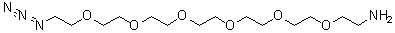 20-Azido-3,6,9,12,15,18-hexaoxaeicosan-1-amine molecular structure (CAS 957486-82-7)
