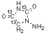 structure of CAS# 957509-31-8, 1-Amino-2,4-imidazolidinedione-<sup>13</sup>C<sub>3</sub>
