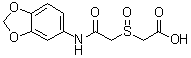 2-[[2-(1,3-苯并二氧杂环戊烯-5-基氨基)-2-氧代乙基]亚磺酰]乙酸分子结构 (CAS 957513-35-8)