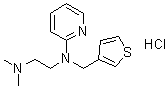 Thenyldiamine hydrochloride molecular structure (CAS 958-93-0)
