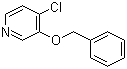 结构式 CAS# 958266-09-6, 4-氯-3-苄氧基吡啶