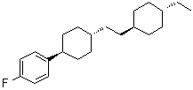 structure of CAS# 95837-21-1, [trans(trans)]-1-[4-[2-(4-Ethylcyclohexyl)ethyl]cyclohexyl]-4-fluorobenzene