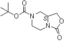 结构式 CAS# 958635-18-2, (8aS)-四氢-3-氧代-3H-恶唑并[3,4-a]吡嗪-7(1H)-羧酸叔丁酯
