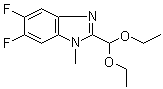 2-(Diethoxymethyl)-5,6-difluoro-1-methyl-1H-benzimidazole molecular structure (CAS 958863-37-1)