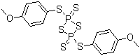 2,4-Bis[(4-methoxyphenyl)thio]-1,3,2,4-dithiadiphosphetane 2,4-disulfide molecular structure (CAS 95928-20-4)
