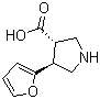 (3S,4S)-4-(Furan-2-yl)pyrrolidine-3-carboxylic acid molecular structure (CAS 959579-57-8)