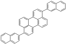 3,9-二-2-萘基苝分子结构 (CAS 959611-30-4)