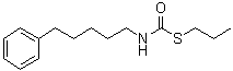 (5-苯基戊基)硫代氨基甲酸 S-丙基酯分子结构 (CAS 96021-99-7)
