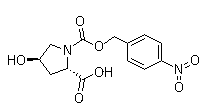 (2S,4R)-1-(4-Nitrobenzyloxycarbonyl)-4-hydroxyproline molecular structure (CAS 96034-57-0)