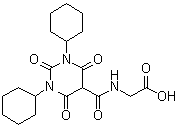N-[(1,3-Dicyclohexylhexahydro-2,4,6-trioxo-5-pyrimidinyl)carbonyl]glycine molecular structure (CAS 960539-70-2)