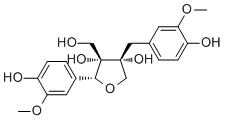 左旋马尾松树脂醇分子结构 (CAS 96087-10-4)