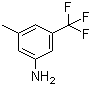 3-甲基-5-三氟甲基苯胺分子结构 (CAS 96100-12-8)