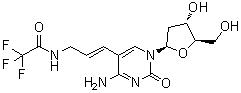 2'-Deoxy-5-[3-[(trifluoroacetyl)amino]-1-propenyl]cytidine molecular structure (CAS 96102-27-1)