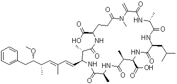 Toxin BE 4 (Microcystis aeruginosa)分子结构 (CAS 96180-79-9)