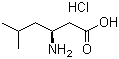 L-beta-高亮氨酸盐酸盐分子结构 (CAS 96386-92-4)