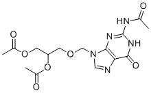 异-更昔洛韦三乙酸酯分子结构 (CAS 96429-68-4)