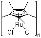 Dichloro(pentamethylcyclopentadienyl)ruthenium(III) polymer molecular structure (CAS 96503-27-4)