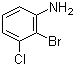 2-溴-3-氯苯胺分子结构 (CAS 96558-73-5)