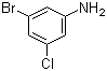 3-Bromo-5-chloroaniline molecular structure (CAS 96558-78-0)