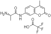 L-丙氨酰 4-甲基香豆素-7-胺三氟乙酸盐分子结构 (CAS 96594-10-4)