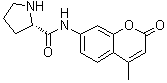 (2S)-N-(4-甲基-2-氧代-2H-1-苯并吡喃-7-基)-2-吡咯烷甲酰胺分子结构 (CAS 96643-94-6)