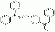 4-(N-Ethyl-N-benzyl)amino benzoaldehyde-1,1-diphenylhydrazone molecular structure (CAS 96861-52-8)
