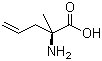 structure of CAS# 96886-56-5, (S)-2-Amino-2-methyl-4-pentenoic acid;L-alpha-Allylalanine