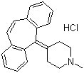 盐酸赛庚啶分子结构 (CAS 969-33-5)