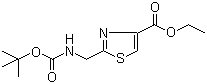 Ethyl 2-((tert-butoxycarbonylamino)methyl)thiazole-4-carboxylate molecular structure (CAS 96929-05-4)