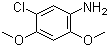 结构式 CAS# 97-50-7, 5-氯-2,4-二甲氧基苯胺