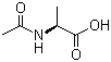 2-Acetylaminopropionic acid molecular structure (CAS 97-69-8)