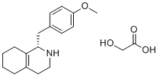 Hydroxyacetic acid - (1S)-1-(4-methoxybenzyl)-1,2,3,4,5,6,7,8-octahydroisoquinoline (1:1) molecular structure (CAS 97232-75-2)