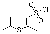 2,5-二甲基噻吩-3-磺酰氯分子结构 (CAS 97272-04-3)