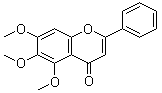 5,6,7-三甲氧基黄酮分子结构 (CAS 973-67-1)