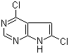 4,6-二氯-7H-吡咯并[2,3-d]嘧啶分子结构 (CAS 97337-32-1)