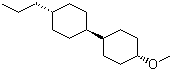 structure of CAS# 97398-80-6, trans,trans-4-Propyl-4'-methoxybicyclohexyl